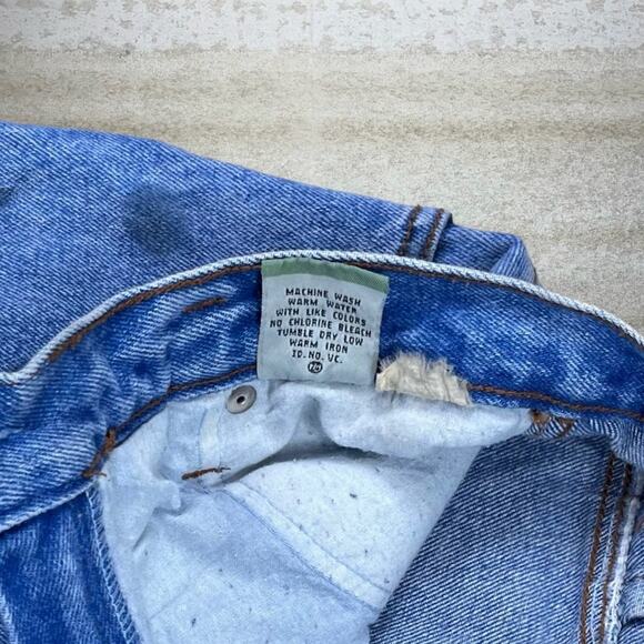 Vintage Y2K Skater Jeans Womens 8 Baggy Tapered Medium Wash Ankle Denim Rap - Picture 5 of 6